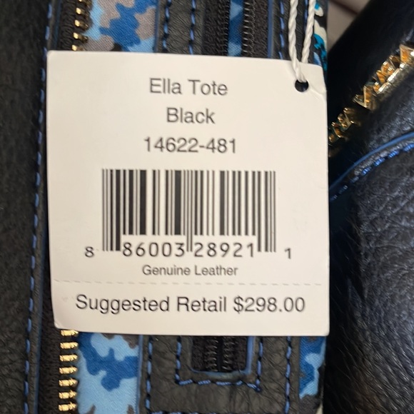 Vera Bradley Leather Tote - Picture 8 of 9